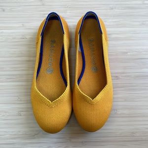 Rothy's Marigold Rounded Toe Flat Size 9